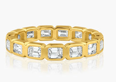 Emerald Bezel Eternity Band